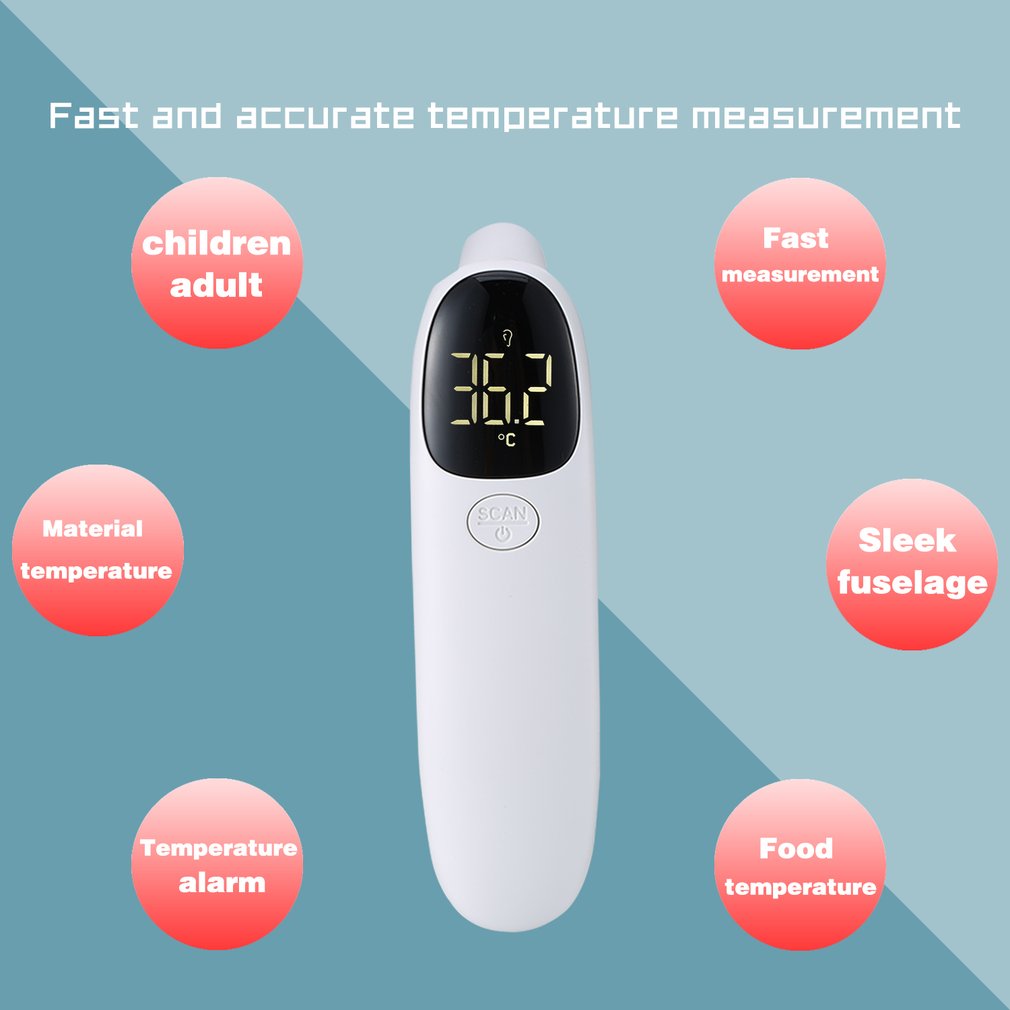 Infrarood Thermometer Voorhoofd Baby Non Contact Thermometer Lichaamstemperatuur Koorts Digitale Maatregel Apparaat Tool Voor Volwassen