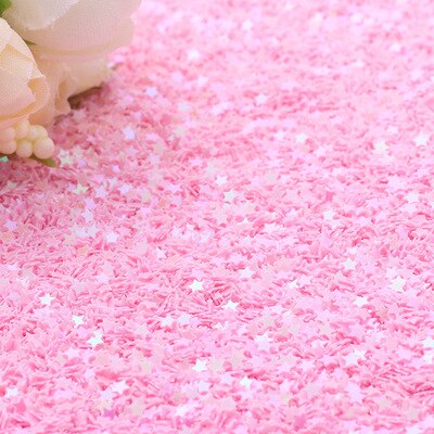 Pailetten 3mm Glitter Stars Sequins PVC Star Paillettes Sewing Craft DIY Scrapbooking Sequin Set Nail Art Confetti 10g: pink