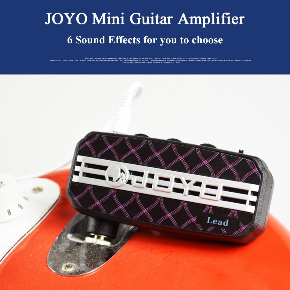 JOYO JA-03 Mini Guitar Amplifier Amp Pocket Powerful 6 Sound Effects Metal&Lead&English Channel&Super Lead&Tube Drive & Acoustic: Default Title