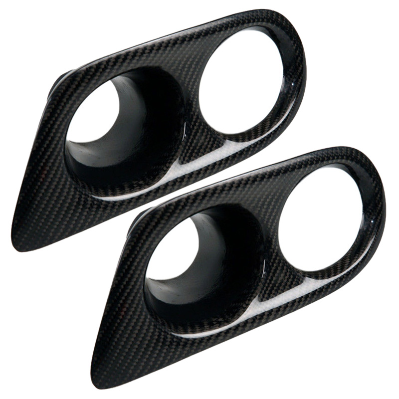 Cubierta de luz antiniebla de carbono Real que rodea el conducto de aire para Bmw 3 Series E46 M3 01-06