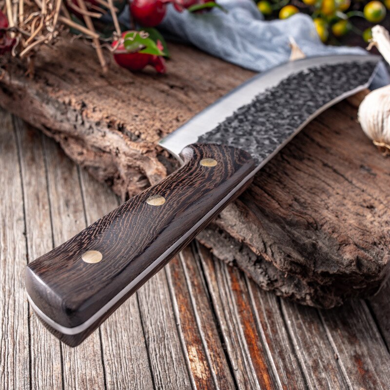 Forged Hammer Butcher Knife Chopping Knife Meat Cleaver Outdoor Cooking Knife Kitchen Kitchen Knife