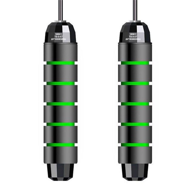 Lager Springseil Skipping Ohne Verwicklungen Einstellbare Skipping Geschwindigkeit Fitness Ausrüstung Boxen Skipping Sport Geräuscharm: green