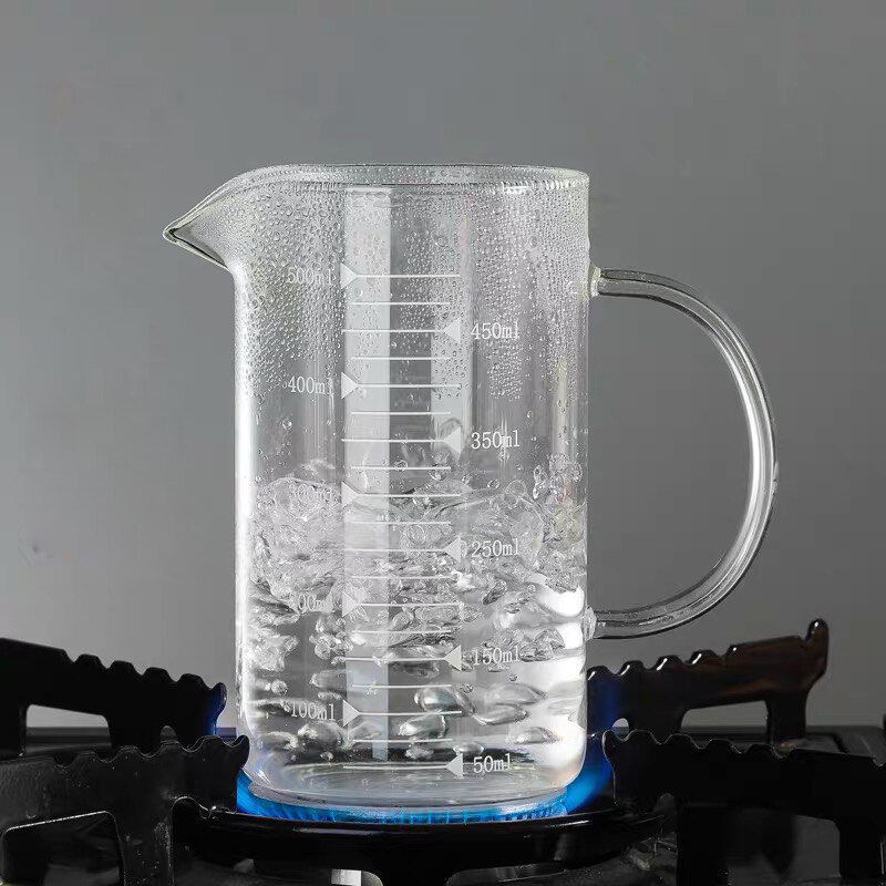 250ml-500ml Glass Transparent Measuring Cup Cooking Tools Container Measuring Cup Measuring Liquid Bakeware Kitchen Accessories