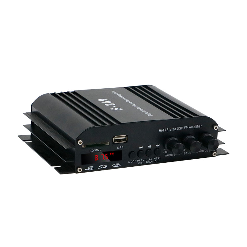 S-269 Sound Amplifiers Bluetooth Digital Amplifier for Home Car Karaoke 4 Channel HiFi Stereo AMP FM USB Remote Control