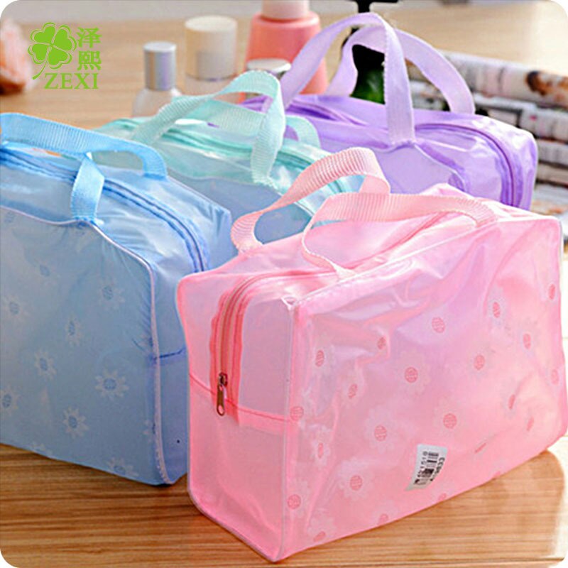 Women Zipper Makeup Case portable Travel Transparent Cosmetic Bag Make Up Bags Handbag Organizer Storage Pouch Toiletry Wash Bag