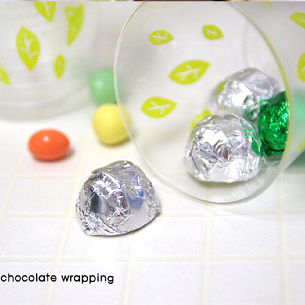 100Pcs/Set Square Candy Package Sweets Chocolate Foil Paper Wrappers Confectionary Christmas Party Festival Decoration Supply