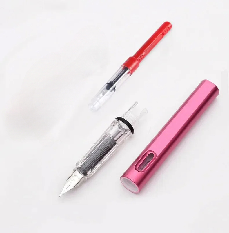 Juego de tinta reemplazable para pluma estilográfica, tinta negra/azul/roja EF, suministros escolares, papelería para escribir, caligrafía, 53 Uds.