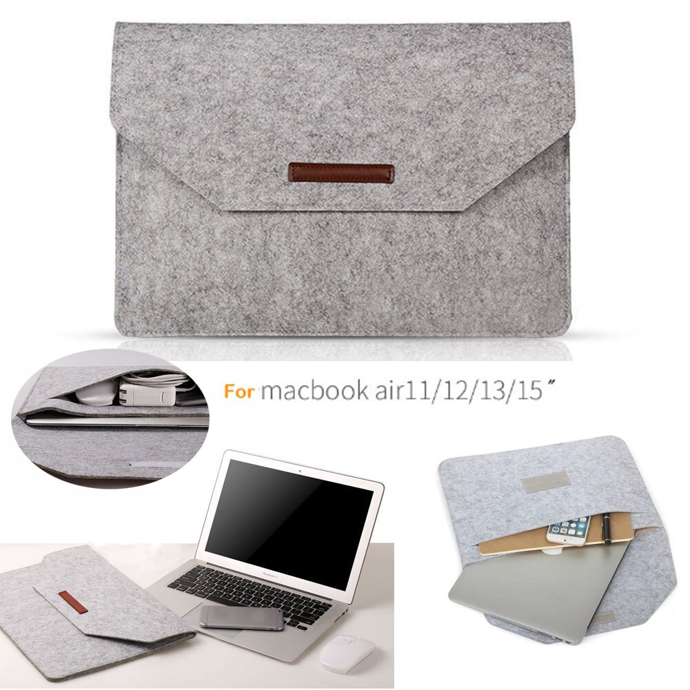 Für MacBook Air Pro Laptop Tasche Woolen Umschlag Abdeckung Hülse Fall Neue