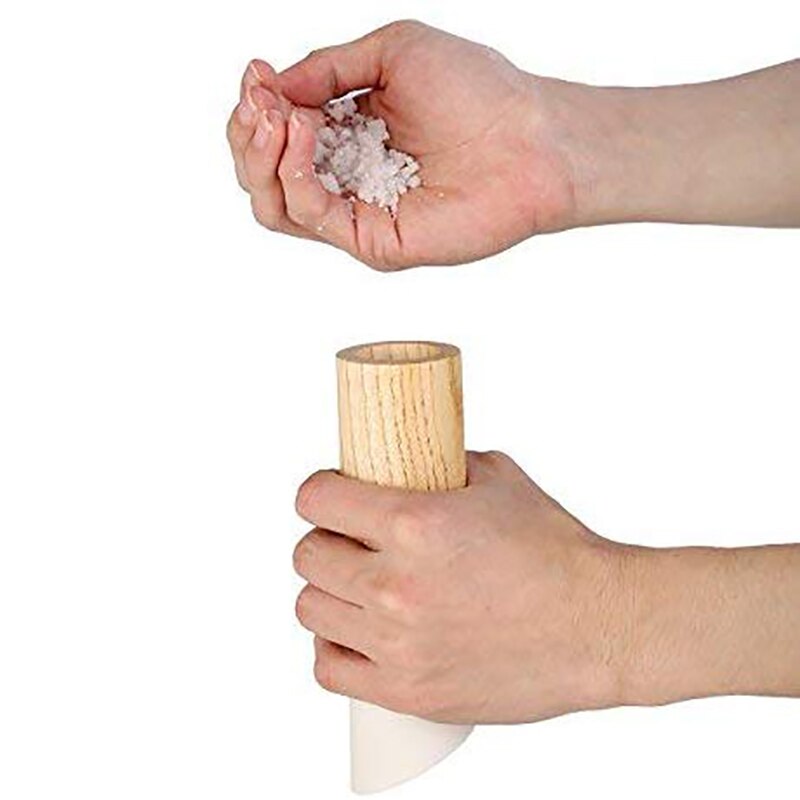 Moulin à sel et poivre en bois lot de 2-salière et poivrière avec Rotor en céramique réglable-moulin à poivre sel