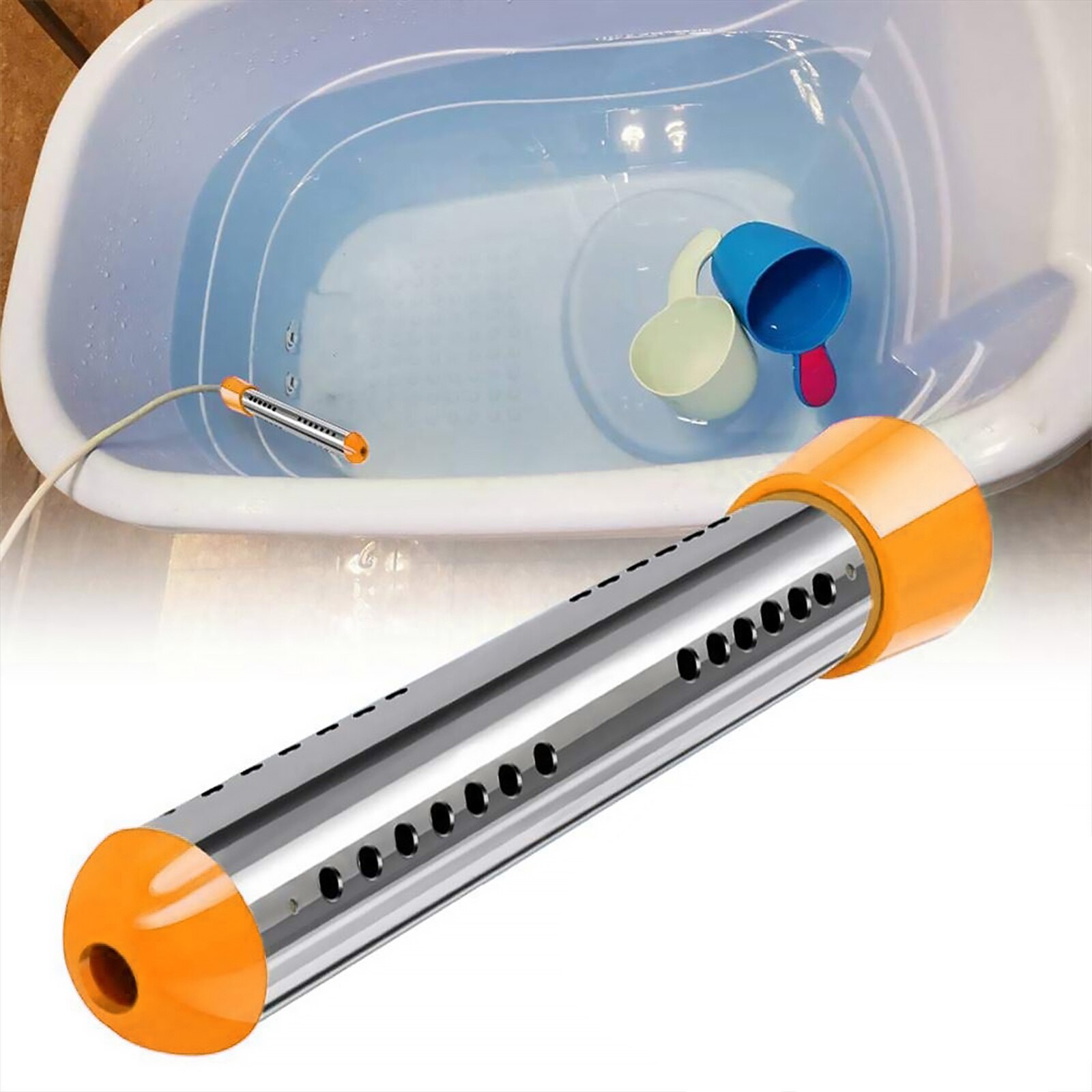 Electric Water Heater Boiler Water Heating Portable Heating Rod Fast Boil Water Immersion Suspended Bathroom Swimming Pool