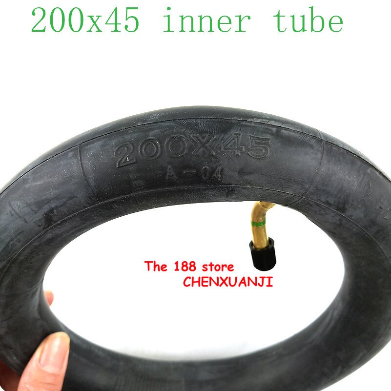 200 x 45 täytetty sisärengas e-twow:lle  s2 skootterin pneumaattinen pyörä 8 " skootteri pyörätuolin ilmapyörän sisärengas 8 x 1 1/4 putkea