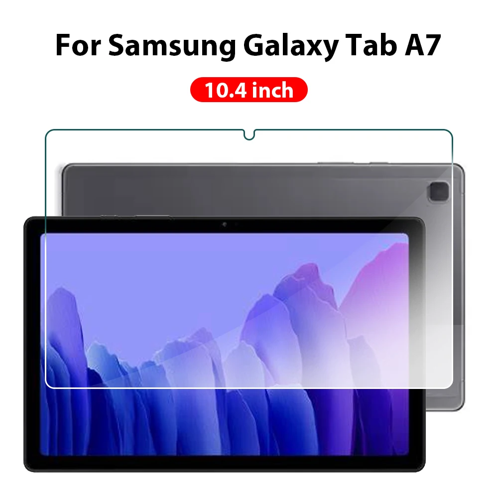 Protector de pantalla de vidrio templado para Samsung Galaxy Tab S9 S8 Ultra S7 Fe Plus para Samsung A9 A8 A7 Lite accesorios de película para tableta: Plata