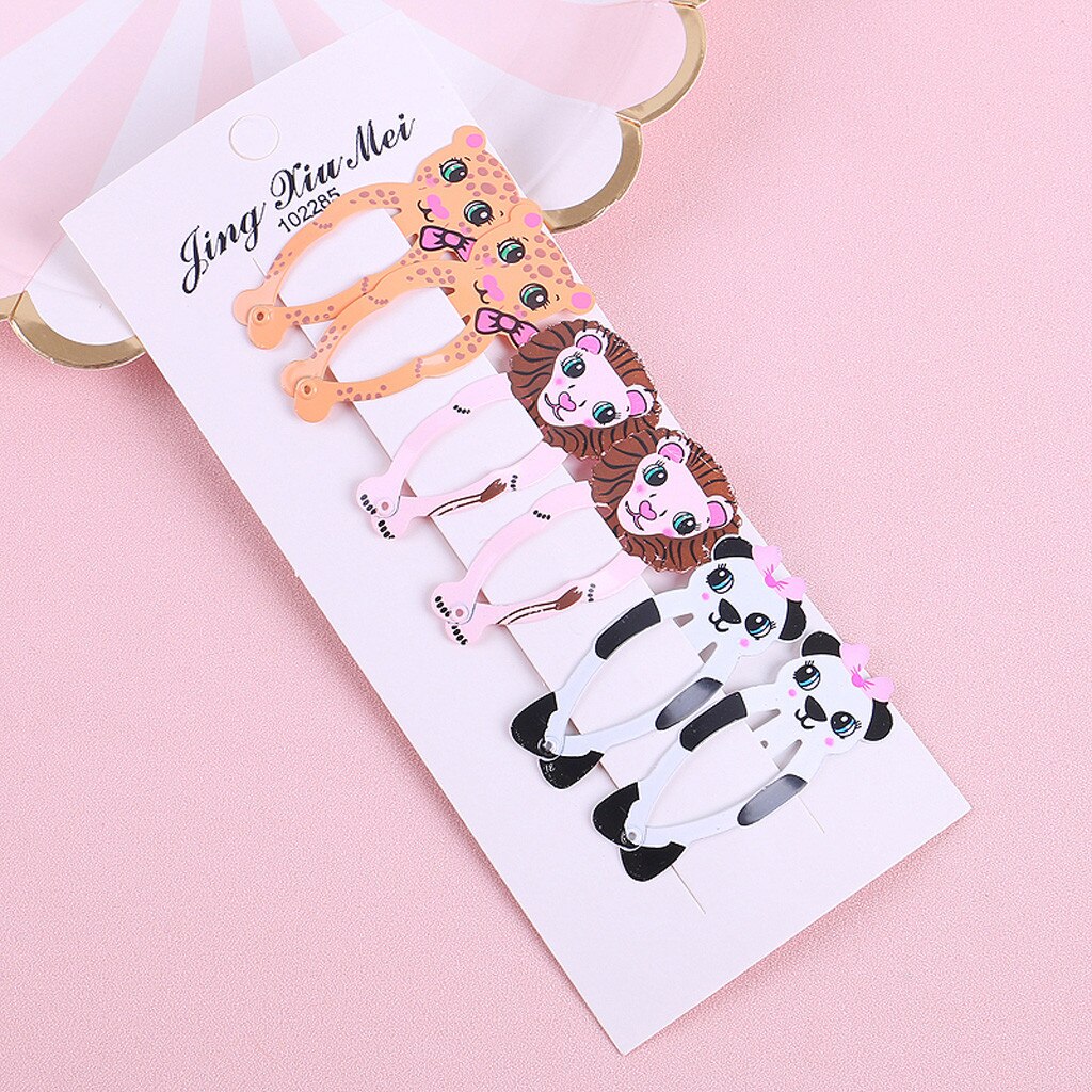 Kids Hair Pins Infant Baby Girls Cartoon Fruit Hairclip Hairpin Barrettes Headwear Set For Girls: C