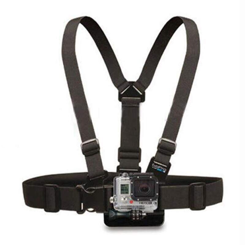 Voor Go Pro Accessoires Borst Harness Mount Hoofd Riem Voor Sjcam SJ4000 SJ5000 M10 Hd 4 3 + 3 yi Sport Camera