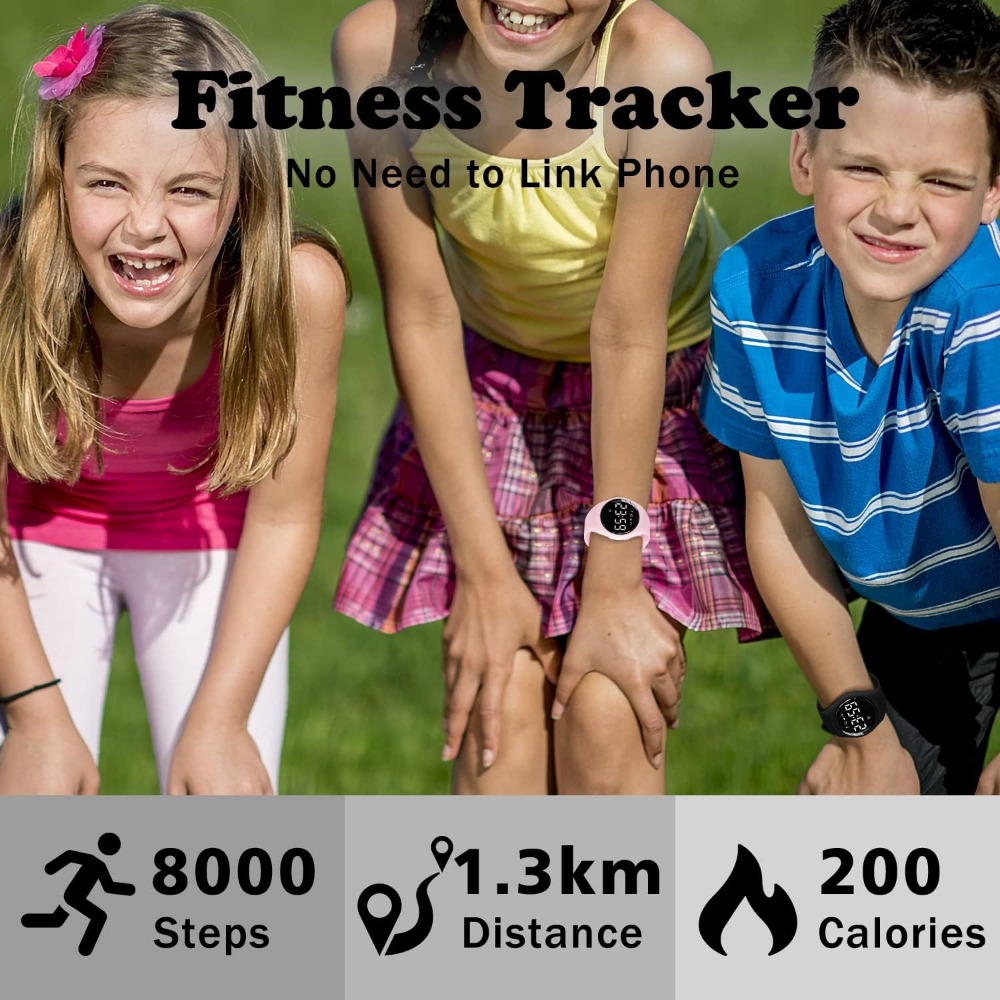 Wasserdichte Kinder uhren digitale Sport uhr für Mädchen Jungen Fitness-Tracker mit Wecker Stoppuhr für Jugendliche im Alter von 5-12 Jahren