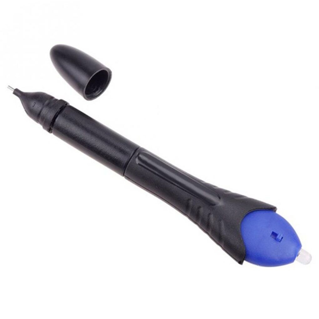 5 Second Quick Fix Liquid Glue Pen UV Light Repair Tool Super Powered Liquid Plastic Welding Compound Office Supplies: Black