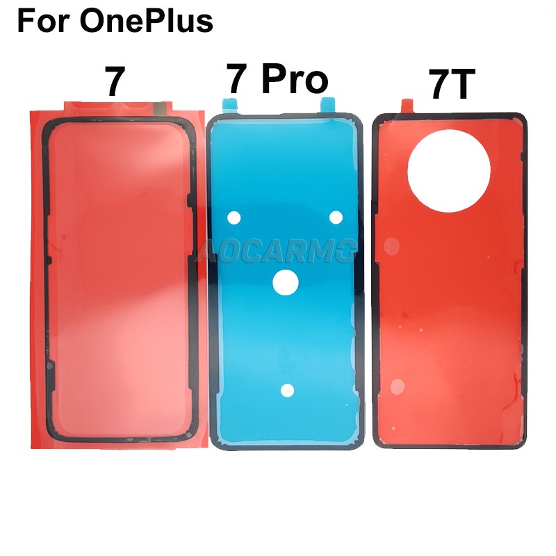 Aocarmo-adhesivo para tapa de batería de Marco trasero, cinta adhesiva para puerta trasera, para OnePlus 7 / 7 Pro / 7T