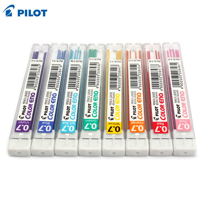 Pilot COLOR ENO Mechanical Pencil 0.7mm 8 Colors Writing Drawing Sketching Pencils Japanese School Supplies HCR-197