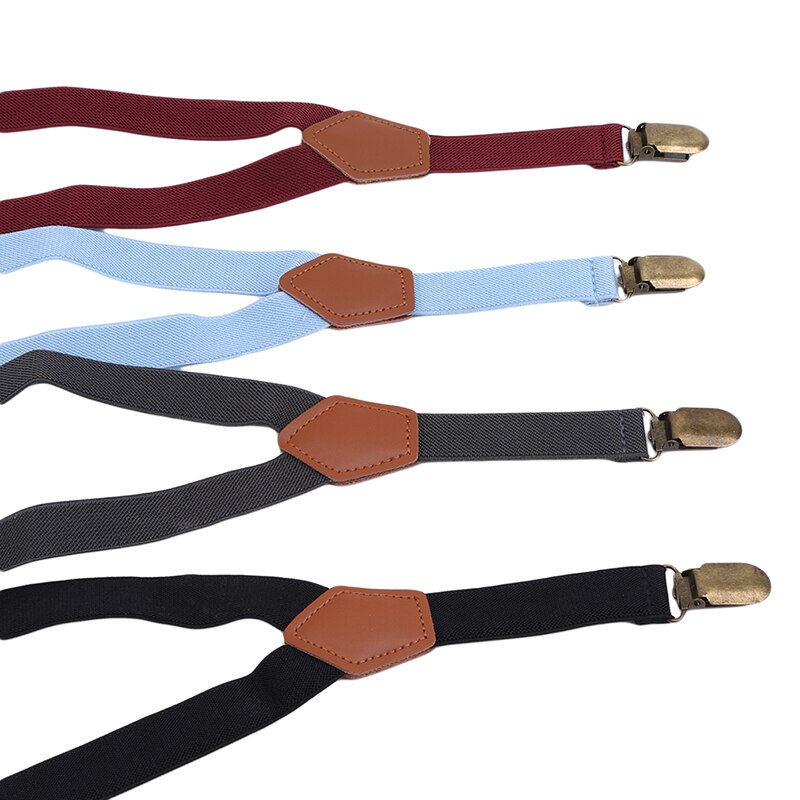 Kids Suspenders Children Adjustable Elastic Y-Back Metal Clips Suspender For Kid On Party Wedding Clothes Accessories