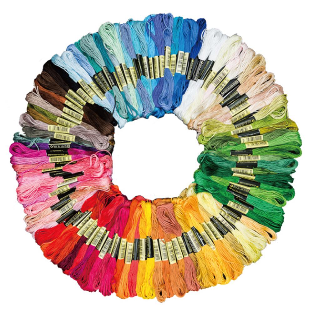 50/100Pcs Multicolor Embroidery Thread Cross Stitch Cotton Sewing Skeins DIY Embroidery Floss Skeins Threads Crafts Sewing Tools