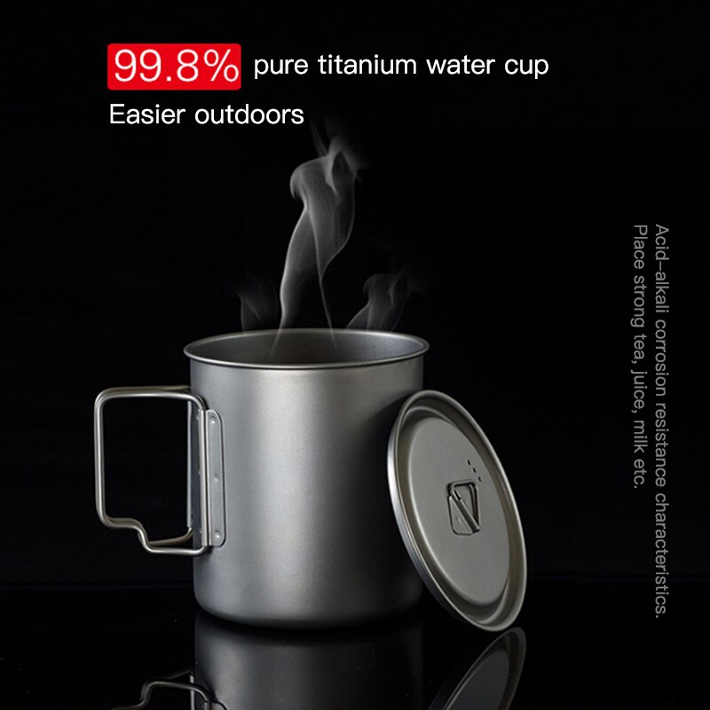 Snow Peak Titanium Single Mug 450 Zilver Snow Peak Titanium Single Mug 450 Zilver