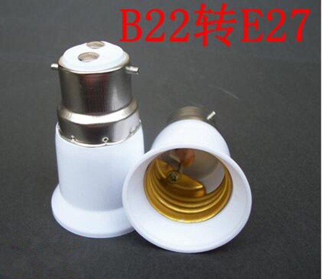 Essentiële verlichtingsaccessoires voor thuis, praktische  b22 to e27 verlenglampenhouder, lampadapter, converter, fitting, led-lamp