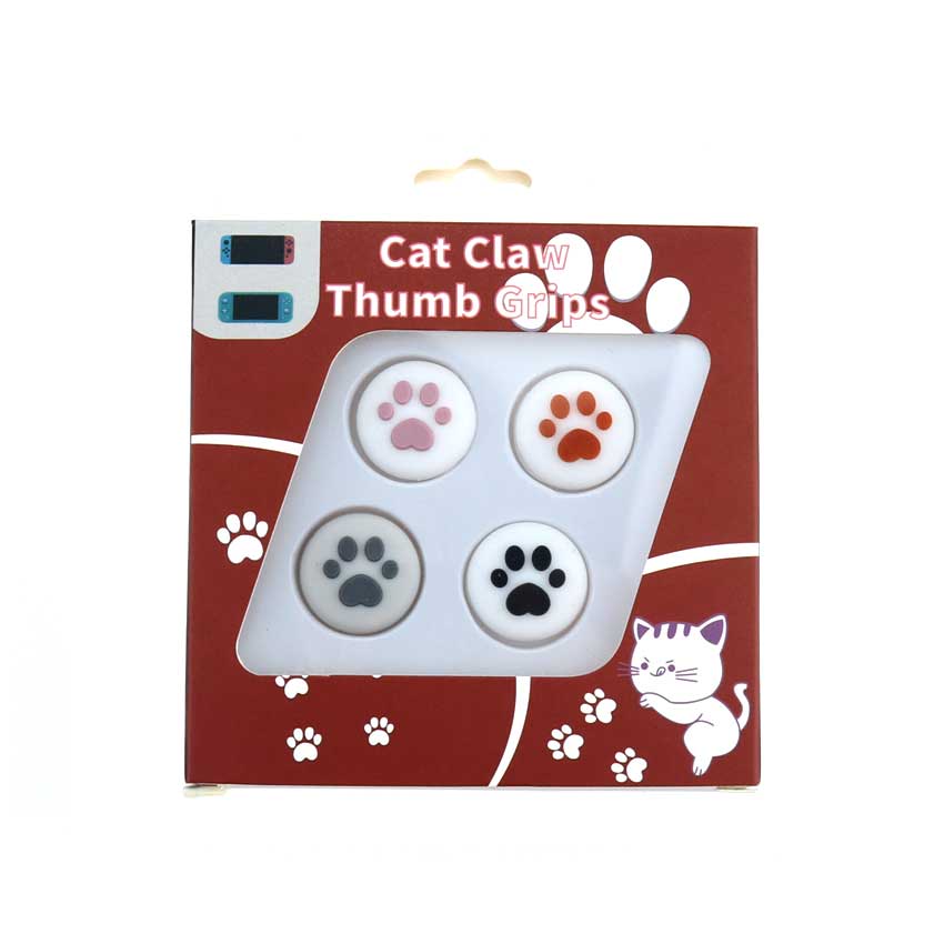 YuXi 4pcs Cute Cat Claw Analog Thumb Stick Grips Cap for Nintend Switch Lite Joy Con Joy-Con Controller Joystick Cover Case: J P Q R