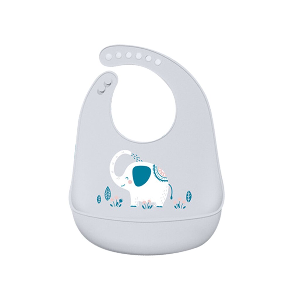 Silicone baby baby eating bib three-dimensional waterproof super soft food rice pocket children's children large saliva pocket: 5A