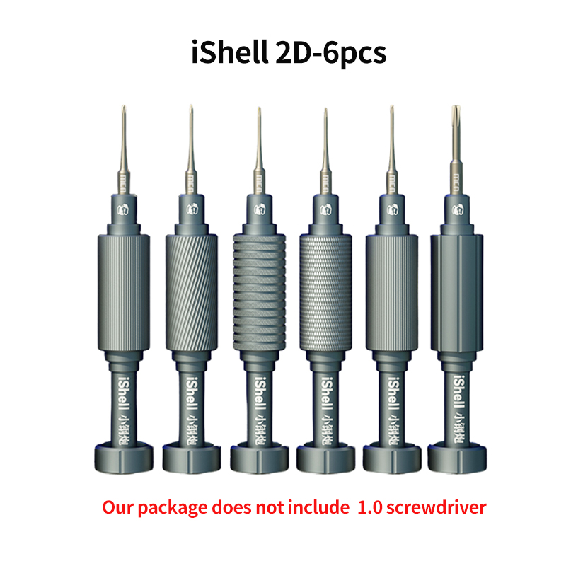 Destornillador de precisión magnético mecánico 1,5 1,2 Phillips 0,8 5 puntos 0,6 tipo Y cruzado 2,5 T2 HEX para herramientas de reparación de IPhone: Verde