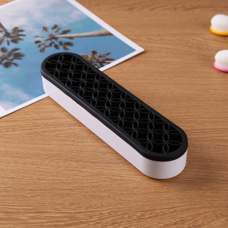 Mini Blending Brush Holder Rack for Blending Ink a Breeze Painting Small Brushes Hand Tools for DIY Scrapbooking Card: only holder black