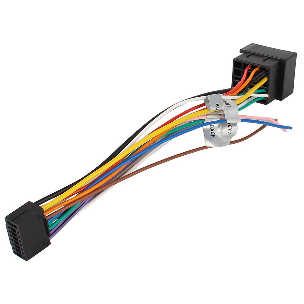 Cable de enchufe de 16 pines, adaptador de conector estándar ISO, Radio estéreo de coche para adaptador de arnés de cables ALPINE, adaptador de Cable de coche