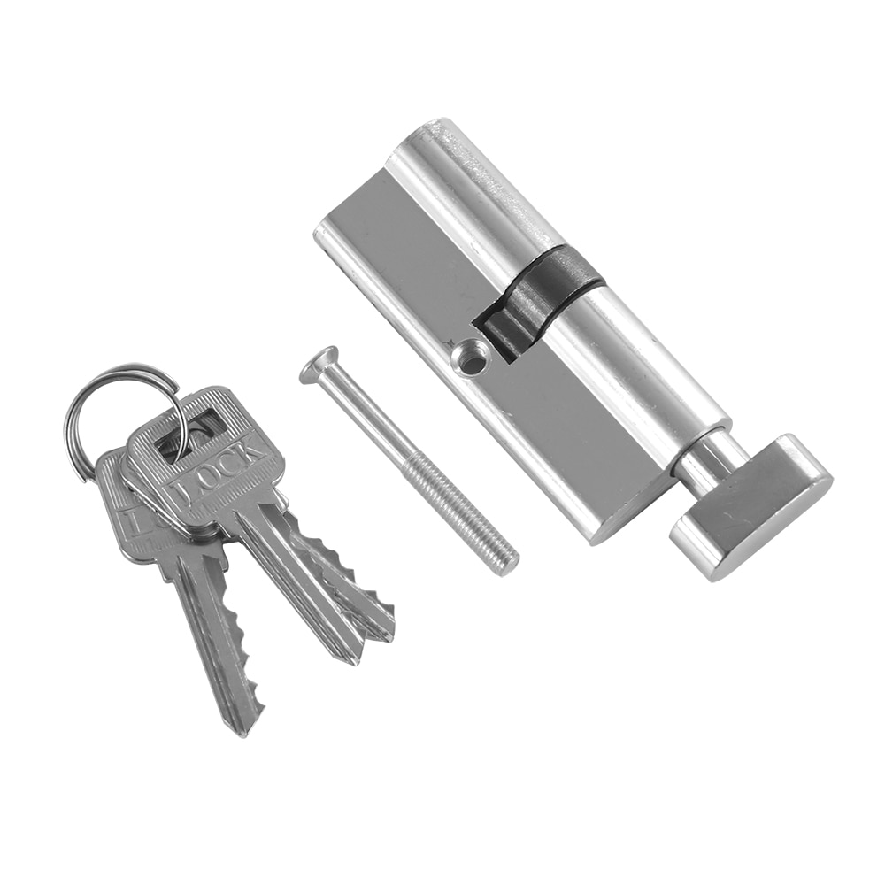 Indoor Aluminum Home Security Gate Door Lock With 3key Safety Cylinder Thumb Turn Cylinder Wooden Door Lock