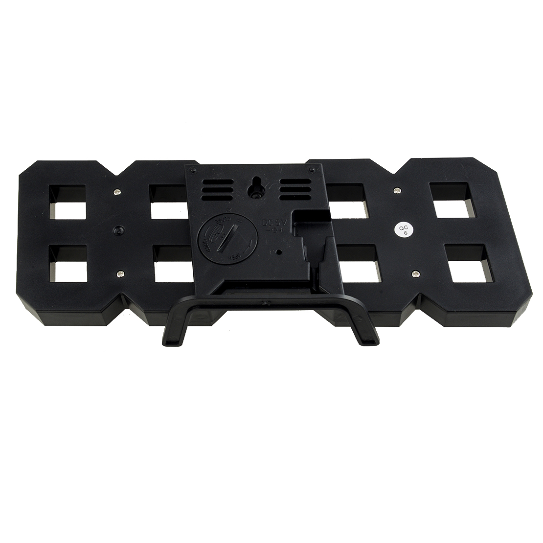 3D White Digital Led Night Wall Clock Alarm Modern Watch Display Indoor Living Room Temperature USB Charging Port 5V 1A