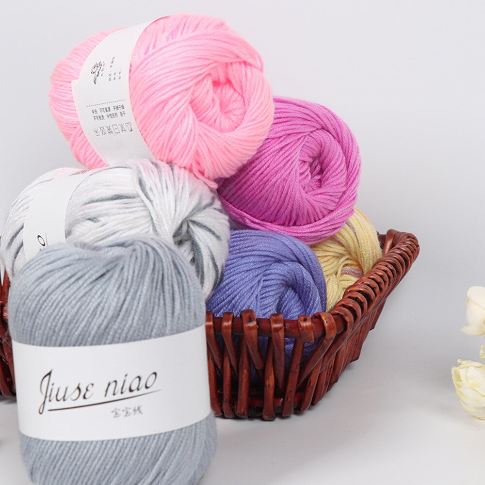 1PC 50g Warm DIY Milk Cotton Yarn Baby Wool Yarn for Knitting Children Hand Knitted Yarn Knit Blanket Crochet #3