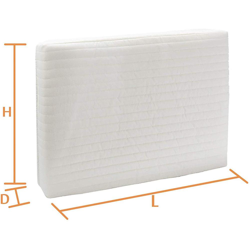 Indoor Air Conditioner Cover Double Insulation Fabric dust-proof Air Conditioner Cover for Outside Units-white