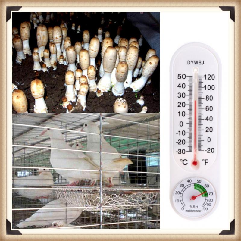 1Pc Indoor Huishoudelijke Kas Temperatuur En Vochtigheid Meter Hygrometer Fokken Thermometer Tuin Thermometer