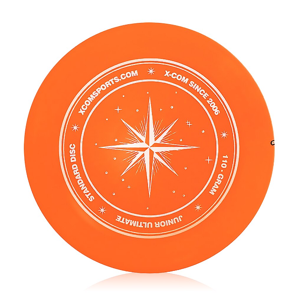 Disco volador de plástico elástico de 9,3 pulgadas y 110g para niños, adultos, deportes al aire libre, platillo volador bonito para la playa UFO: Naranja