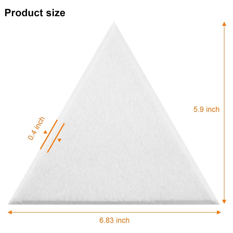 24Pack Acoustic Panel,Soundproofing Wall Panel,High Density Sound Absorbing Panel,Triangle Wedge Sound Insulation Tile
