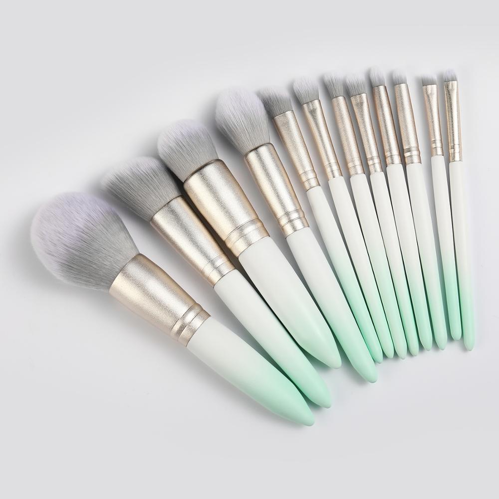 12 Stuks Make-Up Kwasten Set Cosmetische Gereedschap Professionele Make-Up Borstel Kit Vrouwen Beauty Essentiële Make-Up Borstels Set Voor gezicht