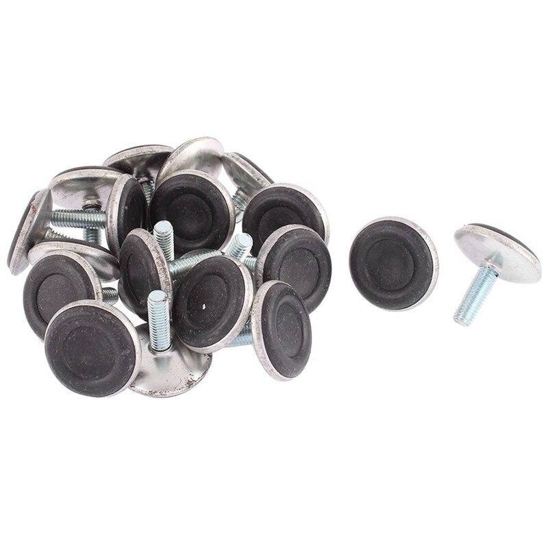 ! Furniture Glide Adjustable Thread Leveling Foot M6 x 18mm 20pcs: Default Title