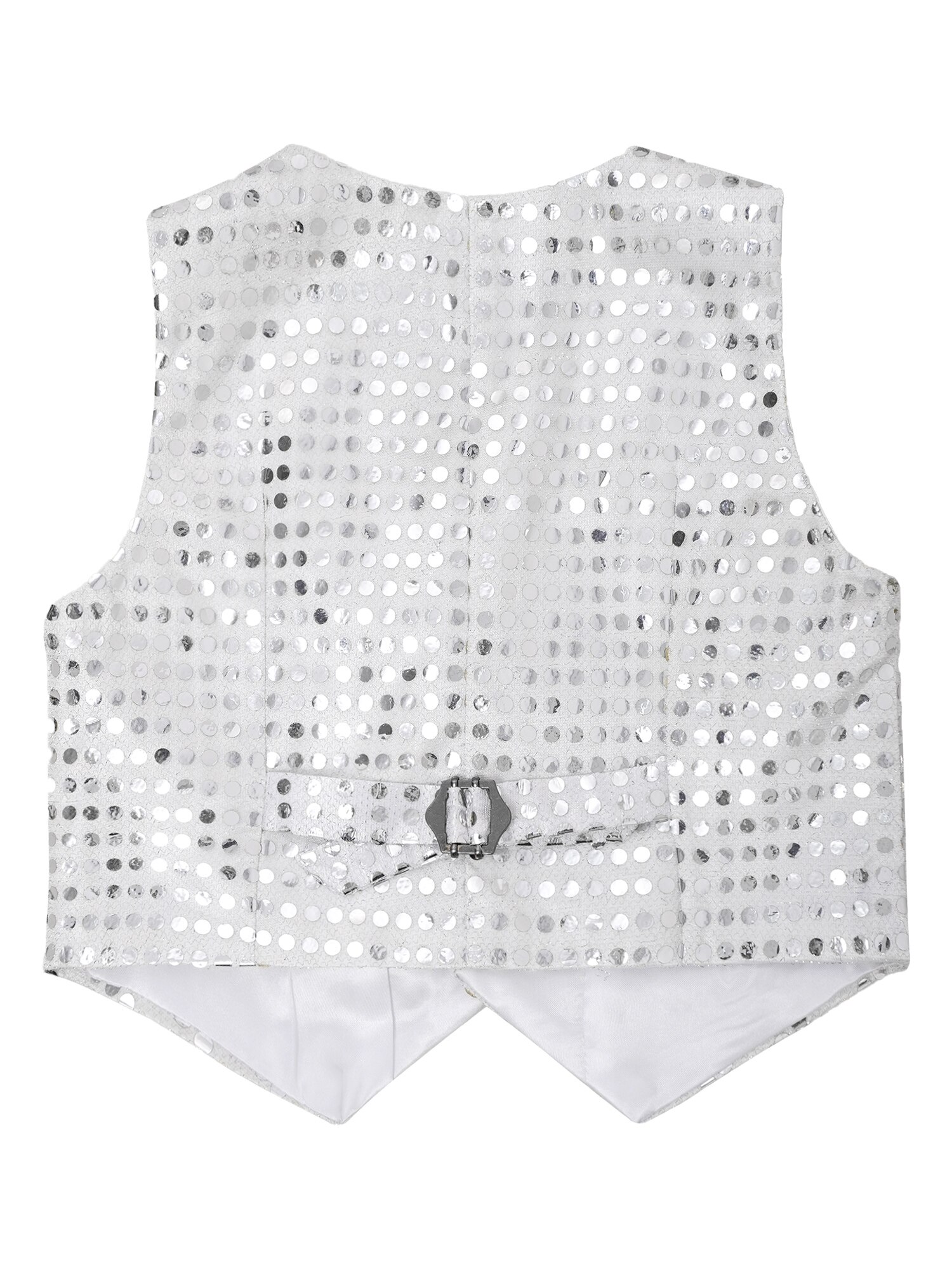 Gilet sans manches à paillettes pour enfants, 6-14, Costume de danse pour chorale, Jazz, Performance sur scène