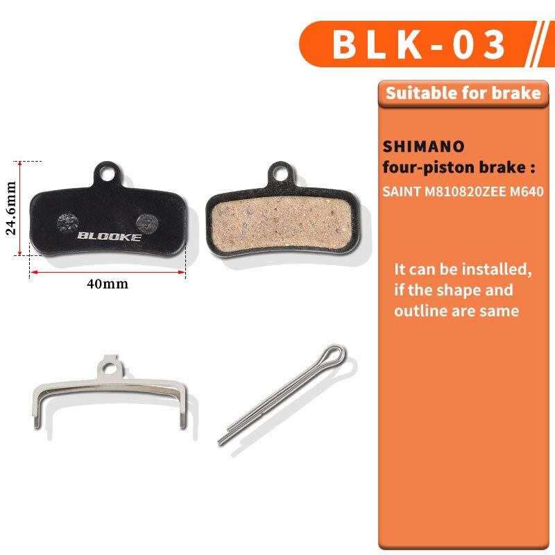 10 pares de pastillas de freno de disco para bicicleta de montaña, pastillas de freno de resina para Shimano B01S 7100 MT200 AVID BB5 BB7 NUTT HB100 SRAM Tektro: BK03-10P