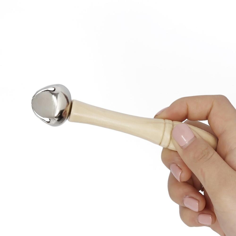 Wooden Hand Rod Jingle Bell Percussion Musical Instrument Education Kids Toy