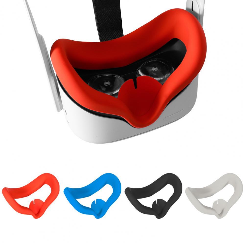Weiche, schweißabweisende und lichtundurchlässige silikon-augenschutzhülle für oculus quest 2