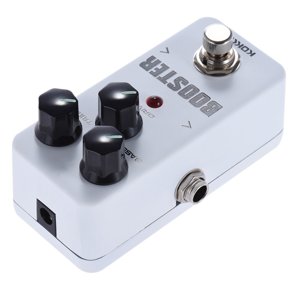 KOKKO Guitarra efecto Pedal Guitarra Mini Overdrive Booster alta potencia tubo Guitarra dos segmentos EQ efecto dispositivo accesorios FBS-2