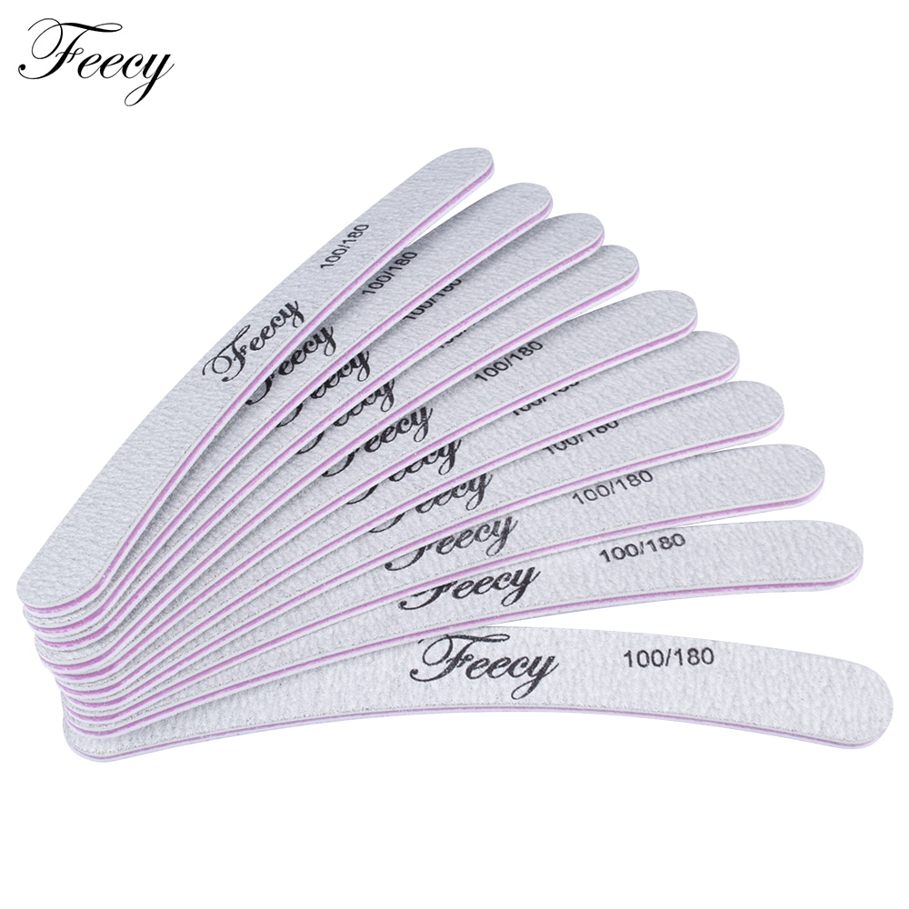 10pcs Nail Files Buffers 100/180 Sanding Buffer File Double Side Trimmer Lime Polish Ongles Pedicure Manicure Nail Art Tools