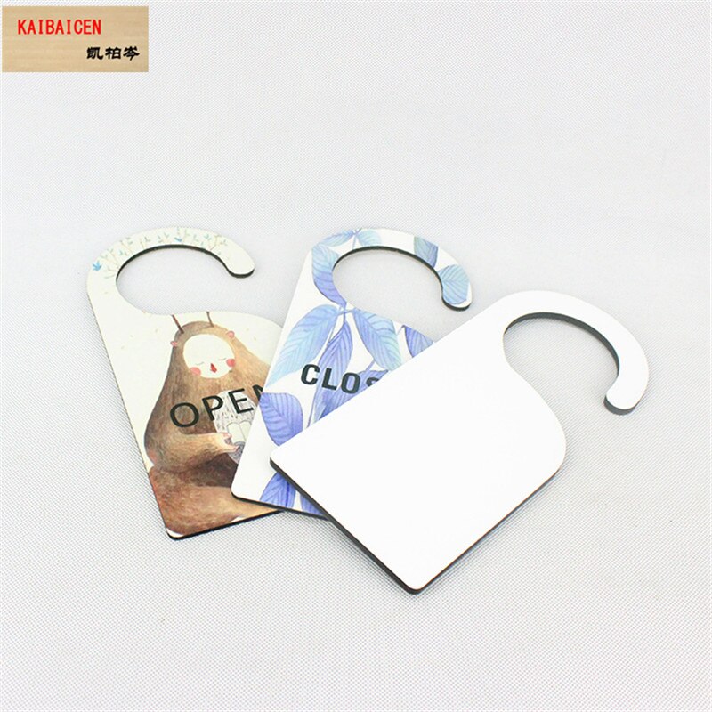 Sublimation blanks MDF door plate sublimation MDF doorplate Christmas Ornament Sublimation Blank Door Hanger, Home Decoration