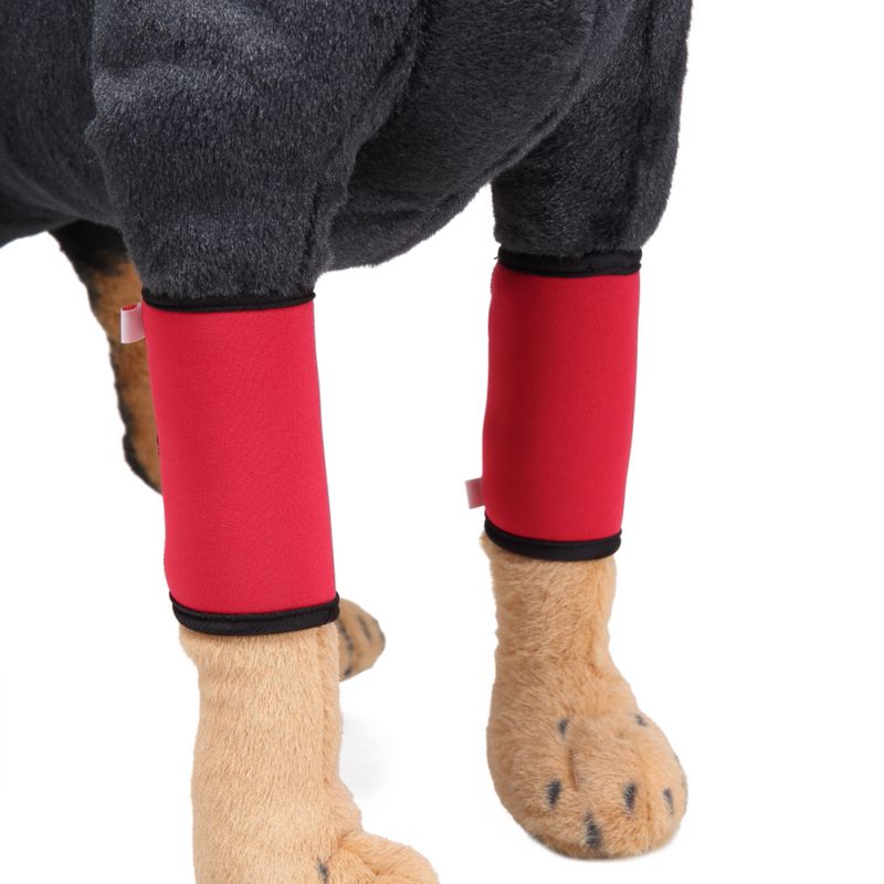 one Pair Dog Leg Protection Brace Prevents Injuries Front Leg Brace Paw Compression Wraps With Protect Wounds Brace Heals QSK I