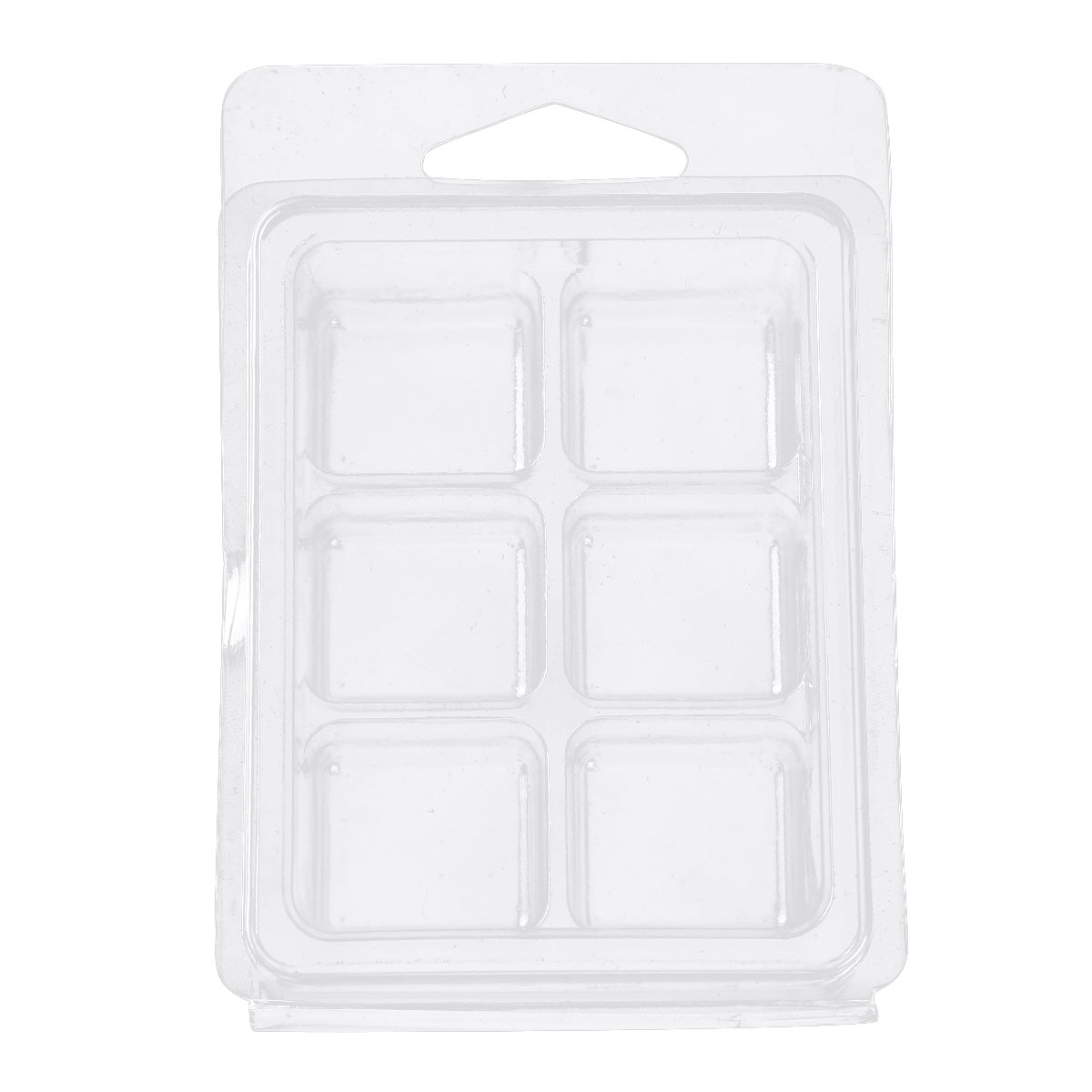 20pcs Soap Wax Melt Molds 6 Cell Clamshell Packaging Molds Empty Plastic Wax Melt Clamshells for Wickless Wax Melt Candles Boxes