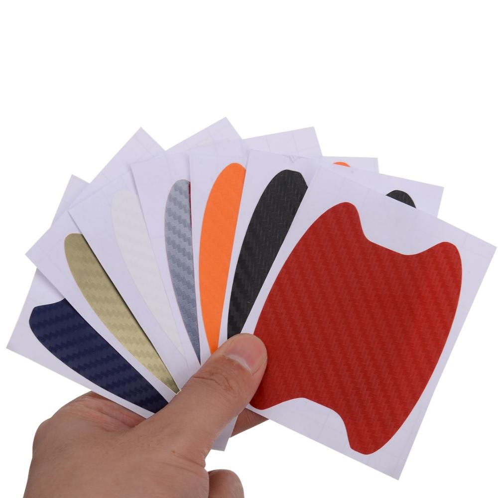 4 stk / parti universal bil dørhåndtag ridser bil ryster beskyttende vinyl protector film bilhåndtag beskyttende